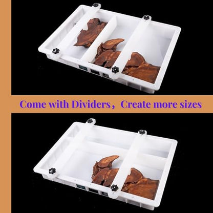 Kalinta Large Adjustable Epoxy Mold with Divider-39x19.5x3 in No-Seal Resin Mold Integrated Clamping System, Perfect for Beginners & Experienced Artists Alike - Ideal for Creative Resin Art Projects - size: 39"x19.5"x3"