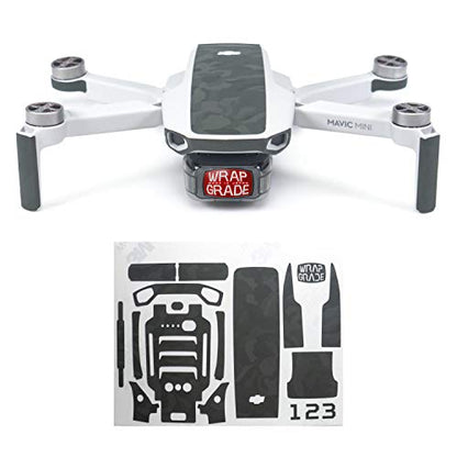 Wrapgrade Skin Compatible with DJI Mavic Mini & 2 SE & 4K | Accent Color (Army Bumpy CAMO) - color: Army Bumpy Camo