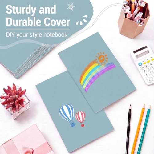 Mimorou 100 Pcs A5 Journals Notebooks Bulk,Lake Blue,Lined - color: Lake Blue, style: Lined