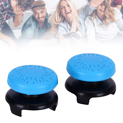 ASHATA 2Pcs Thumbstick Extender for 3D Texture Thumb Grip Stick Joystick Thumbstick for 5 Controller (Blue) - color: blue