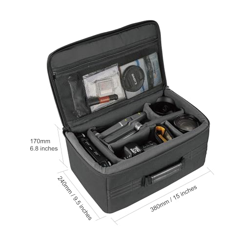 VANGUARD Divider Bag 37 Customizeable Compact Insert/Protection Bag for DSLR Camera, Lenses, Accessories. 11 Liter Capacity - size: DIVIDER BAG 37
