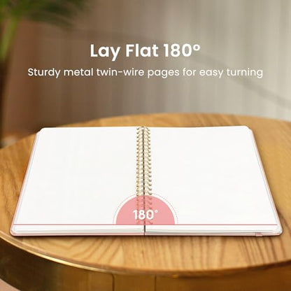 Taja Blank Spiral Notebook for Work, 5.7"x7.9" Spiral Plain Sketch Notebook - color: B-Pink, style: d-Blank