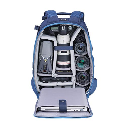 VANGUARD VEO Range T48 Backpack for Pro DSLR/Mirrorless Cameras, Tactical Style - Black - style: Veo Range T48 Bk