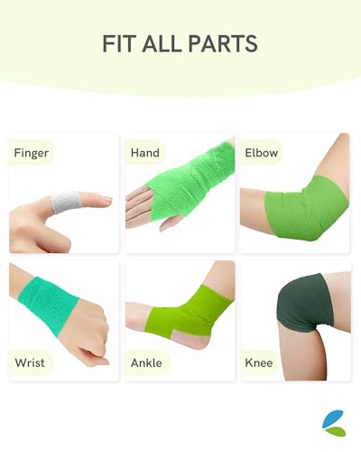 FriCARE Self Adhesive Bandage Wrap, Medical Tape in First Aid Kit - color: Willow Grove