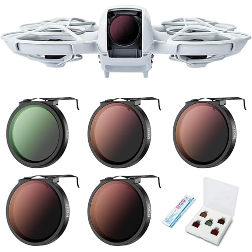 JJC Neo Drone CPL ND Filter Set, CPL ND8 ND16 ND32 ND64 Polarizing Neutral Density Filters Kit for DJI Neo Drone Fly More Combo, Multi Coated HD Optical Glass Filter with Lightweight Aluminum Frame - size: CPL+ND8+ND16+ND32+ND64
