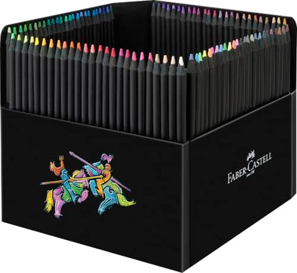 Faber-Castell Black Edition Colored Pencils, 100 Count, Storage Sleeve