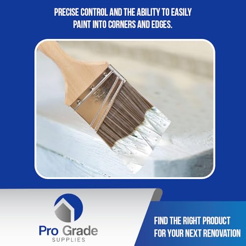 Pro Grade - Paint Brushes - 12Ea 3" Angle Brushes (Pack of 3) - size: 12Ea 3A (Pack of 3)
