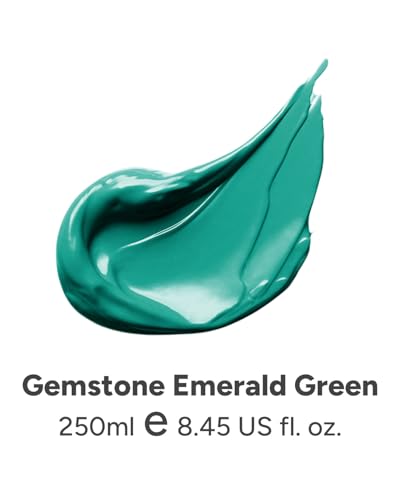 JusArt Green Acrylic Paint,Emerald Green Tubes（250ml /8.45 oz - color: Green