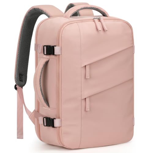Capolo Travel Laptop Backpack Women Carry On Backpack Weekender Travel Bag - color: Pink, size: Large
