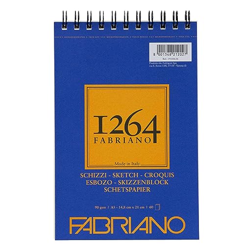 1264 Fabriano Sketch A5 60 Sheet Pad - size: A5, style: Sketch