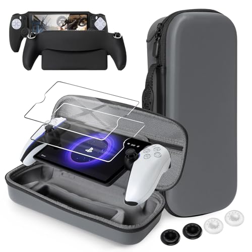 CoBak Hard Carrying Shell Case for PlayStation Portal Remote Player - color: Gray