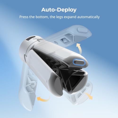 SMALLRIG One-Touch Open Mini Tripod for DJI Pocket 4P/4/3 for Insta360 Luna - color: White