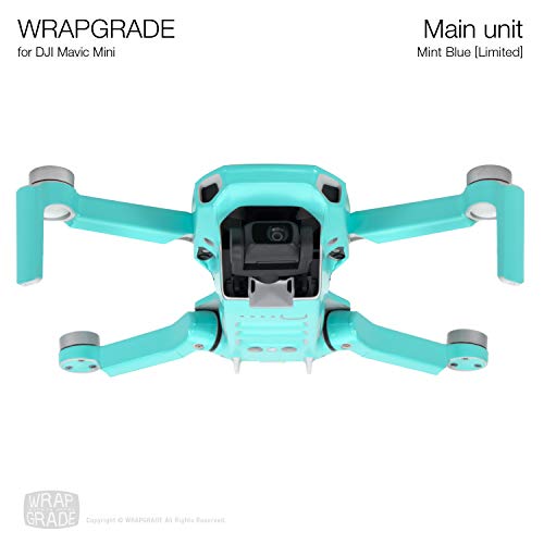 Wrapgrade Skin Compatible with DJI Mavic Mini (Mint Blue) - color: MINT BLUE