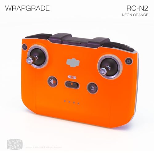 WRAPGRADE Skin Stickers Compatible with DJI RC-N2/N3 (NEON Orange) - color: NEON ORANGE