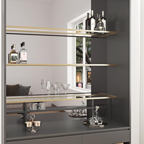 WESTICK Peel and Stick Mirror Paper Self Adhesive Silver Mirror Wallpaper - color: 1.Silver
