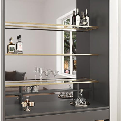 WESTICK Peel and Stick Mirror Paper Self Adhesive Silver Mirror Wallpaper - color: 1.Silver