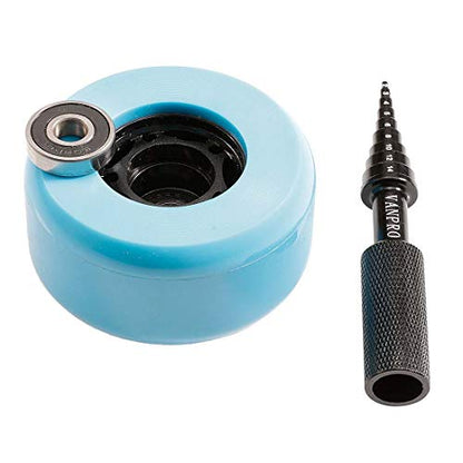 RC Bearing Removal Tool Cross Wrench 2MM-14MM for RC Car Skateboard(Black) - color: Black