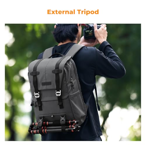 K&F CONCEPT Camera Backpack, 20L Camera Bags for Photographers - color: Grey