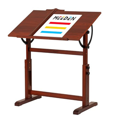 MEEDEN Vintage Wooden Drafting Table: 35.5" x 23.5" Artist Drawing Table - style: Single