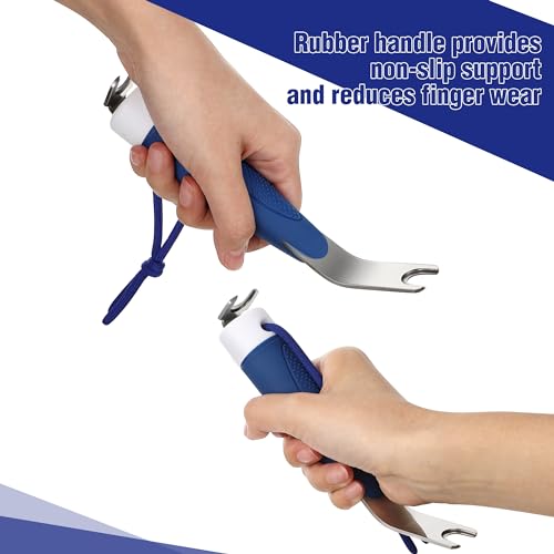 Enhon Boat Canvas Snap Tool, Dual-Ended Stainless Steel Remover Blue - color: Blue