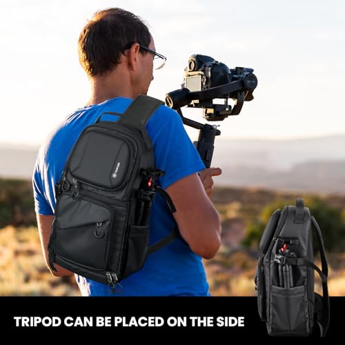 TARION Camera Sling Bag Compact Photography Shoulder Bag, Black TR-S - color: Sling Bag Black, size: Large