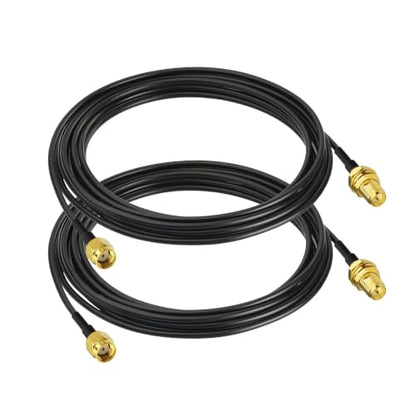 Superbat RP-SMA Extension Cable 10ft 2pack RG174 RPSMA Male to Female Cable - size: 10ft