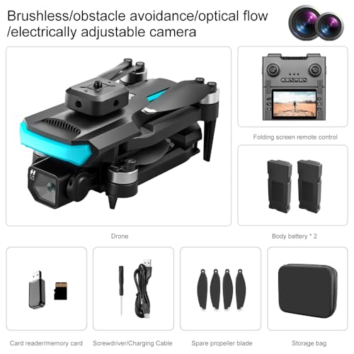 KMAX Drone with Camera & GPS & Brushless Motor(3 Batteries) (2 Batteries) - color: 2 Batteries