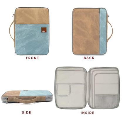 mygreen Universal Travel Gear Organizer/Electronics Accessories Bag/Document File Bag - color: Khaki and Light Blue