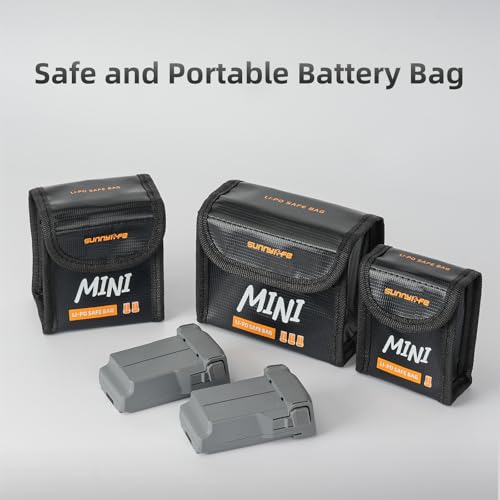 Battery Safe Bag for DJI Mini 5 Pro, Drone Accessories, Fire-proof Explosion-proof Battery Safe Pouch for Charging and Storage (Medium(for 2pcs batteries)) - size: Medium(for 2pcs batteries)