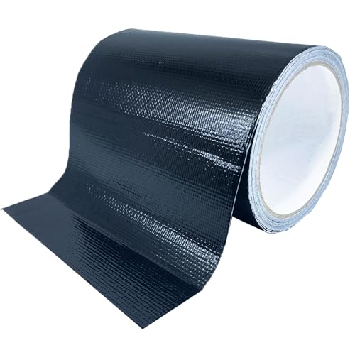 Waterproof Repair Tape for Awning, 5IN x 20FT Outdoor Canvas Tarp Repair Tape, Tent, Boat Covers, Canopy, Sail Tape, Tear Repair Patch Kit, Heavy Duty UVproof, Black - color: Black, size: 5IN X 20FT