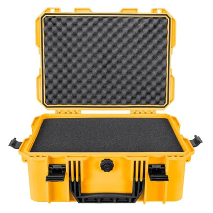 Eylar 18" Intact Series Hard Camera Case, Lightweight and Durable Stacker Design with Foam (Yellow) - color: Yellow