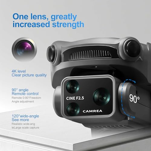 S119 GPS 4K Drone with Camera and 5G Screen Remote - color: Gray