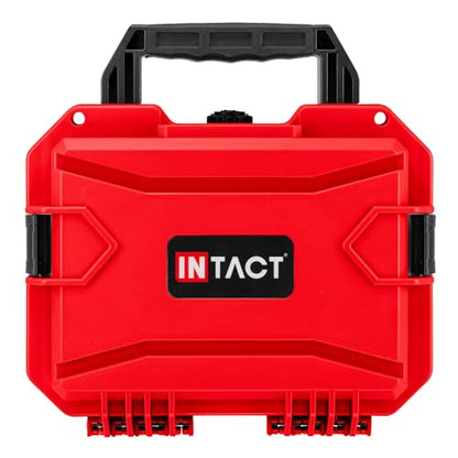 Eylar 11.8" Intact Series Compact Hard Camera Case, Lightweight and Durable Stacker Design with Foam (Red) - color: Red