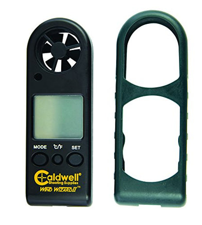 Caldwell Wind Wizard II Wind Meter with Multiple Wind Readings, LCD Backlight and Lanyard for Long Range, Shooting and Hunting