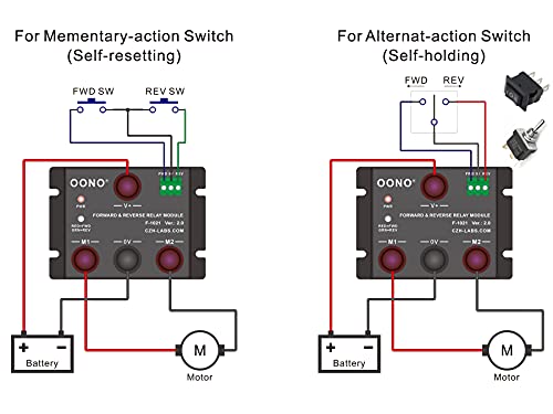 12V 50Amp Forward and Reverse Relay Module for Motor/Linear Actuator, Reversing Relay Module - style: 12V
