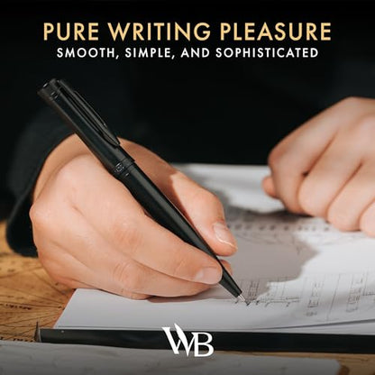 Wordsworth & Black Luxury Metal Mechanical Pencil 0.7mm for Writing, Black - color: All Black