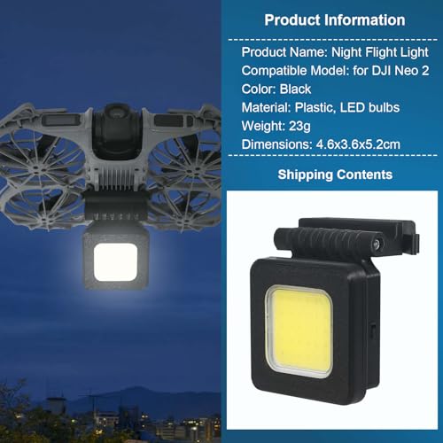 LED Night Flight Light for DJI Neo 2 Rechargeable Quick Release Navigation LED Night Lights Anti-Collision Warning Light Drone Landing Gear Protector with Three-Mode Lighting (Bottom Night Light) - color: Bottom Night Light