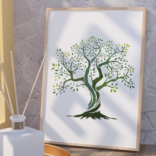 Tree of Life Stencil, Reusable Painting Template, DIY Home Decor - style: Tree of Life A