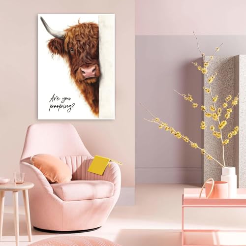 Highland Cow Diamond Art Kits for Adults Diamond Painting Kit for Beginner - color: DP03387