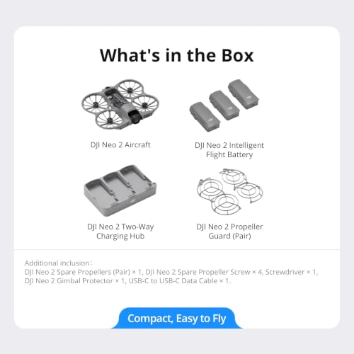 DJI Neo 2 Fly More Combo (Drone Only), 4K Drone With Camera - size: DJI Neo 2 Fly More Combo (Drone Only)