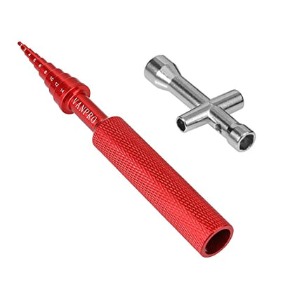 RC Bearing Removal Tool Cross Wrench 2MM-14MM for RC Car Skateboard(Red) - color: Red