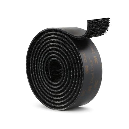 3M Dual Lock SJ3550 Reclosable Fastener, Black, 1"×4ft - size: 1"×4ft, style: 1 Pack