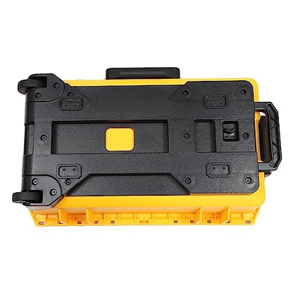 Portable Protective Camera Case, 22" Protective Roller Hard Camera Case with Wheels and Foams Camera Suitcase Waterproof Rolling Hard Case for Camera,Tools,Lens,Drone,Equipment (Yellow) - color: Yellow
