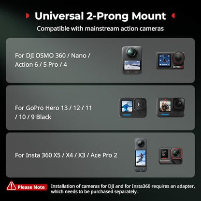 SMALLRIG Action Camera Magnetic Neck Mount with Strap for Hands-Free Vlog - style: for Pocket 4P/4/3&Action Camera