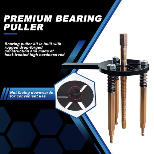 36 in1 Bearing Puller Separator Kit, Inner Bearing Puller Set, Blind Hole Bearing Puller Bearing Removal Tool with Spanner and Socket for Repair Motorbikes Car and Other Machinery. - size: 36in1-puller
