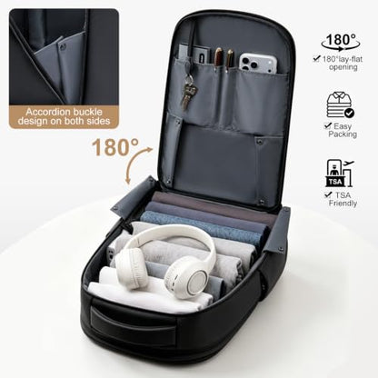 FENRUIEN Expandable Laptop Backpack 15.6 Inch for Men Business Travel