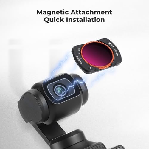 K&F CONCEPT Magnetic VND32-512 Filter Compatible with DJI Osmo Pocket 4/3 - style: ND32-512
