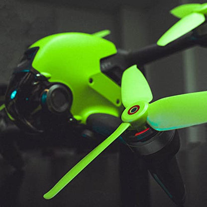 DJI FPV Drone 5328 Propellers 3-Blades Props Low Noise Quick-Release Upgrade Replacement Accessories (8pcs - 4CW 4CCW, Green) - color: Green