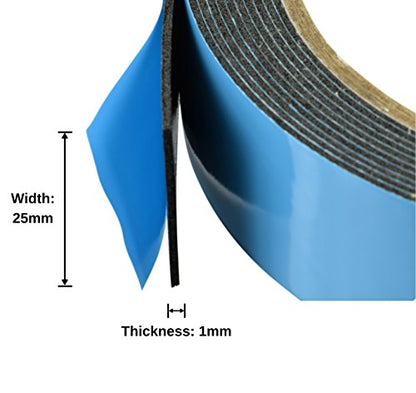 3m X 25mm X 1mm 10' FOOT Double Sided Foam Servo Tape #3015