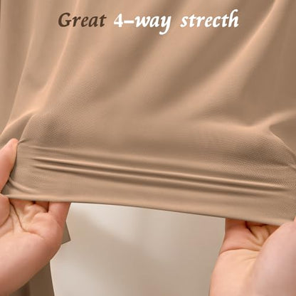 Horbaunal 4-Way Stretch Mesh Fabric by The Yard, Dark Nude 2 Yard - color: Dark Nude, size: 2 Yards